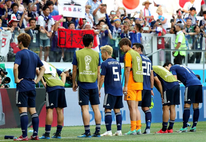 Japón avanzó en Rusia con su “juego limpio” pese a caer ante Polonia