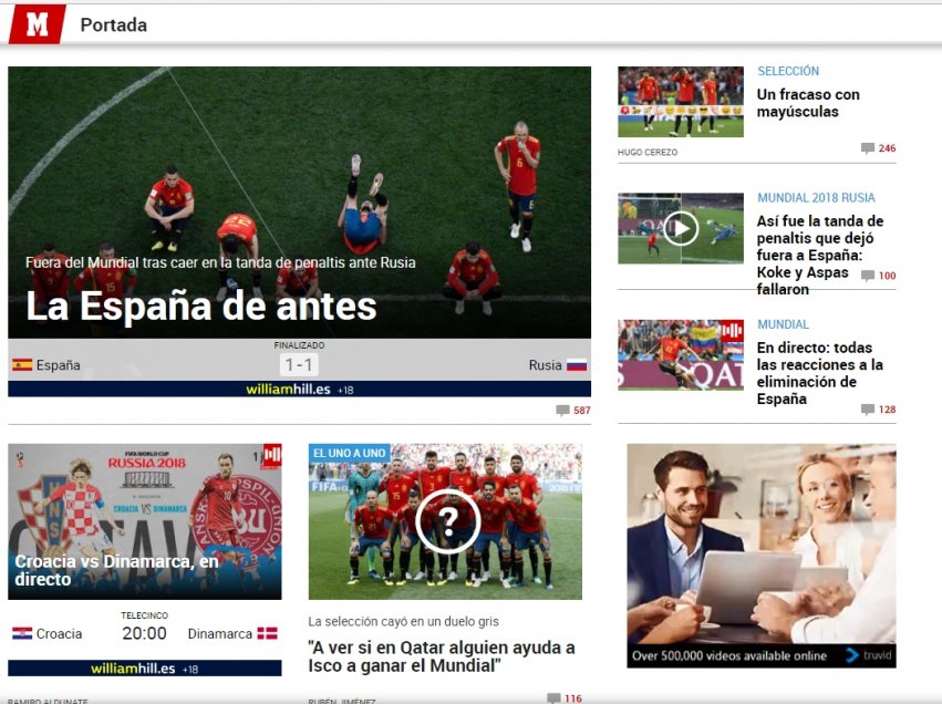 La prensa se mostró resignada tras la eliminación: Volvimos a ser la España de antes