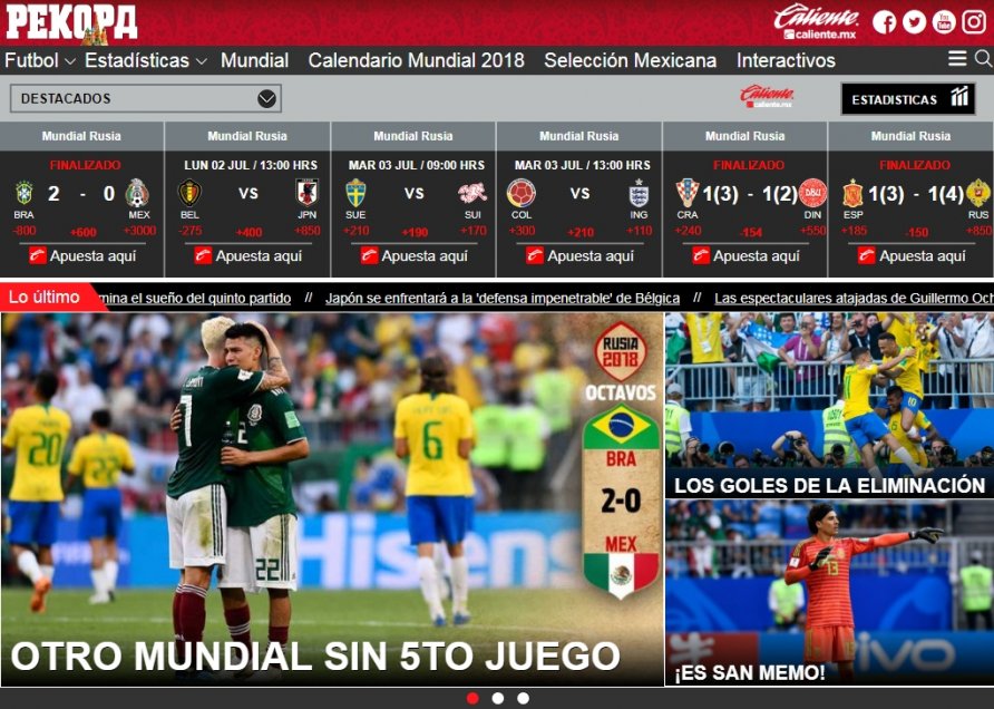 Prensa mexicana lamentó que otra vez no pudieron llegar al quinto partido de un Mundial