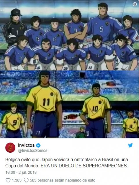 Bélgica arruinó un posible duelo de Super Campeones: Los memes que dejó la eliminación de Japón