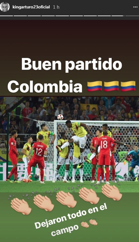 Arturo Vidal envió mensaje de consuelo a James Rodríguez tras eliminación de Colombia