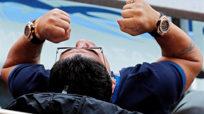 Las emociones de Maradona durante los penales de Colombia e Inglaterra