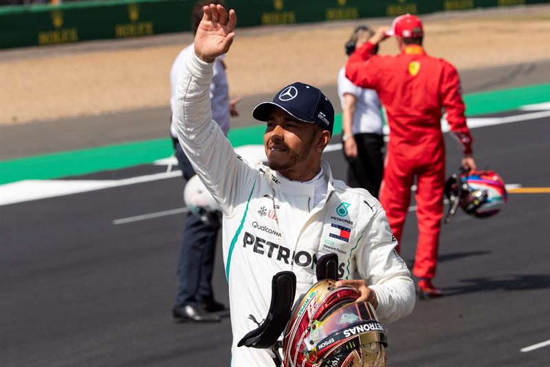 Hamilton fue el más rápido en las clasificaciones en el circuito de Silverstone