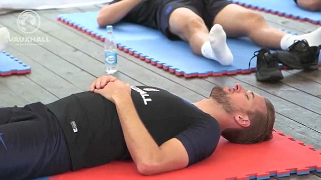 La relajada jornada de recuperación de la selección de Inglaterra