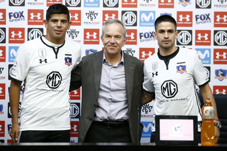 La presentación de Esteban Pavez y Damián Pérez en Colo Colo