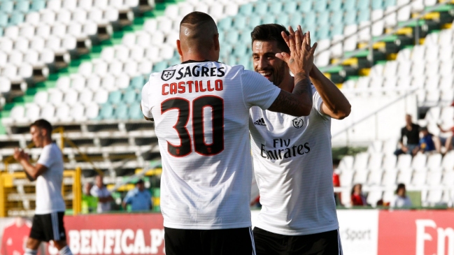 Nicolás Castillo marcó su primer gol con la camiseta de Benfica