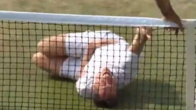 Neymar fue “homenajeado” durante un duelo de dobles en Wimbledon