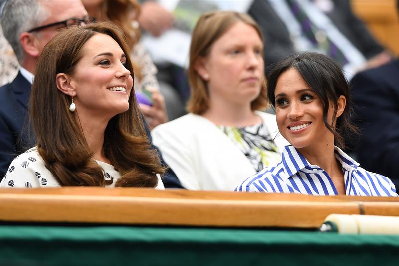 Kate Middleton y Meghan Markle se llevan las miradas en el duelo de Rafael Nadal y Novak Djokovic