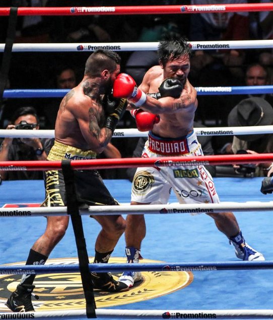 Con nocaut incuído: Manny Pacquiao le arrebató el título mundial welter a Lucas Matthysse