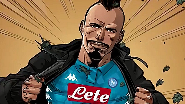 La espectacular presentación de la nueva camiseta de Napoli