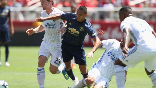 Alexis Sánchez tuvo un correcto retorno con Manchester United ante San Jose Earthquakes