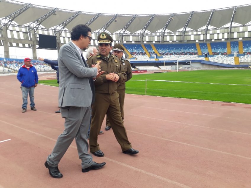 Fiscalizan Estadio Regional previo al partido entre Antofagasta y Universidad de Chile