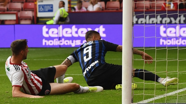 La gran asistencia de Lautaro Martínez para Mauro Icardi en empate de Inter y Sheffield United