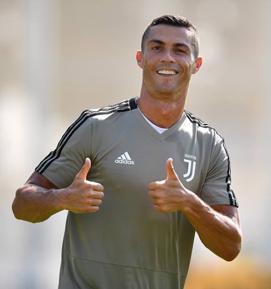 Cristiano Ronaldo tuvo su primer entrenamiento con Juventus