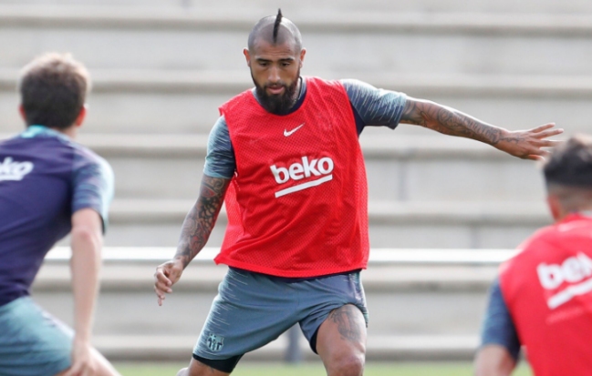 La motivante frase de Arturo Vidal luego de una nueva práctica en Barcelona