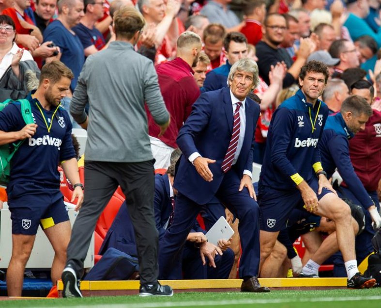 Liverpool arrasó con West Ham de Manuel Pellegrini en la primera fecha de la liga inglesa