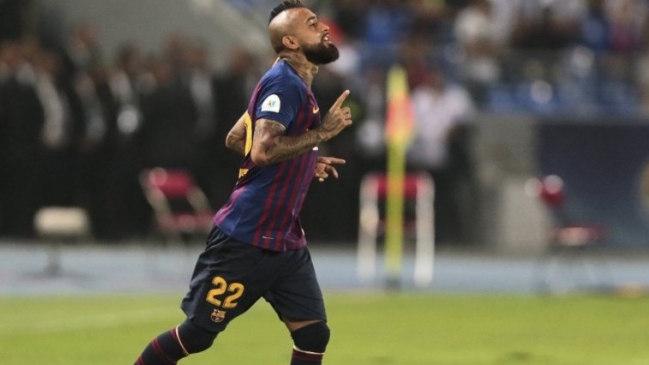 Arturo Vidal se mostró feliz tras conquistar “una copa más” en su debut con FC Barcelona