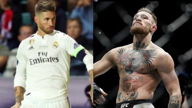Sergio Ramos celebró como Conor McGregor en la Supercopa de Europa