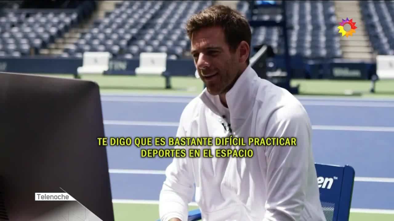 Juan Martín del Potro le enseñó a jugar a un astronauta que está en el espacio