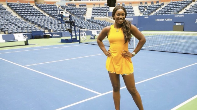 La campeona defensora Sloane Stephens ya está en Nueva York para disputar el US Open