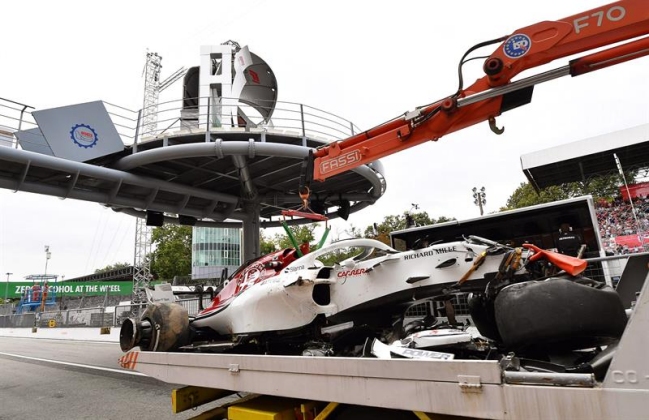 El aparatoso accidente que sufrió Marcus Ericsson en el circuito de Monza