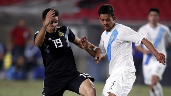 El debut goleador de Giovanni Simeone marcó el triunfo de Argentina sobre Guatemala
