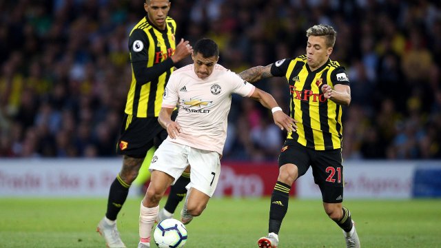 Alexis lamentó que le anularan un golazo en la victoria de Manchester United sobre Watford