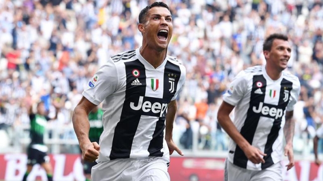 Juventus venció a Sassuolo en el estreno goleador de Cristiano Ronaldo