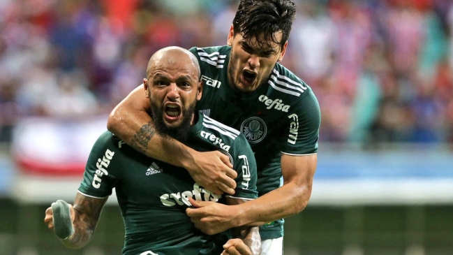 Felipe Melo dedicó su gol ante Bahía al “futuro presidente” Jair Bolsonaro en Brasil