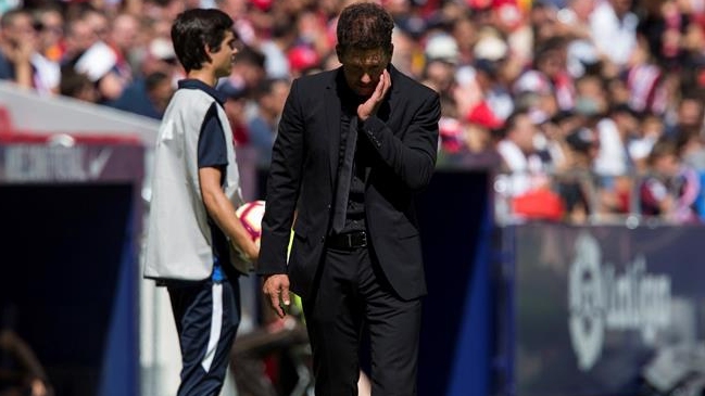 Diego Simeone completará su último partido de suspensión europea ante Mónaco