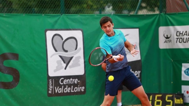 Tomás Barrios derrotó a un rival español y avanzó a segunda ronda en el Challenger de Biella
