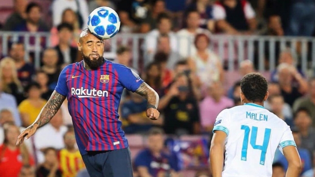 Arturo Vidal valoró el triunfo en su debut en Champions con FC Barcelona