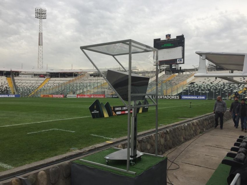 El VAR quedó completamente instalado en el Estadio Monumental para el Colo Colo-Palmeiras