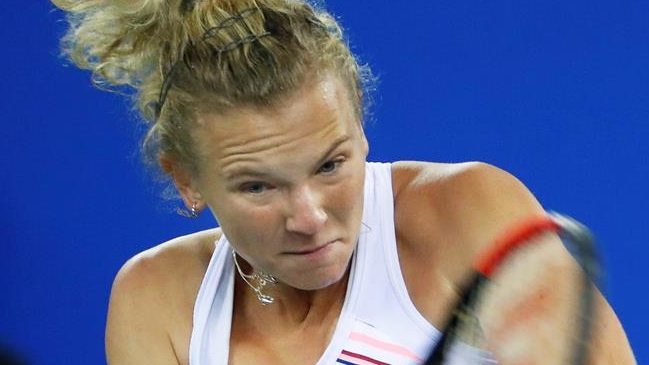 La checa Katerina Siniakova eliminó a la campeona defensora Caroline Garcia en Wuhan