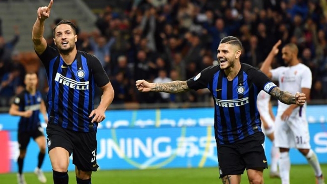 Inter de Milán doblegó a Fiorentina en un partidazo por la Serie A
