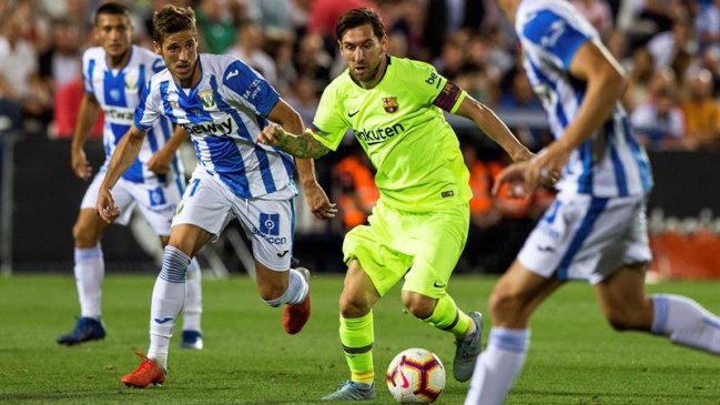 Vidal sufrió en la banca: Barcelona comprometió su liderato al ser derribado por el colista Leganés