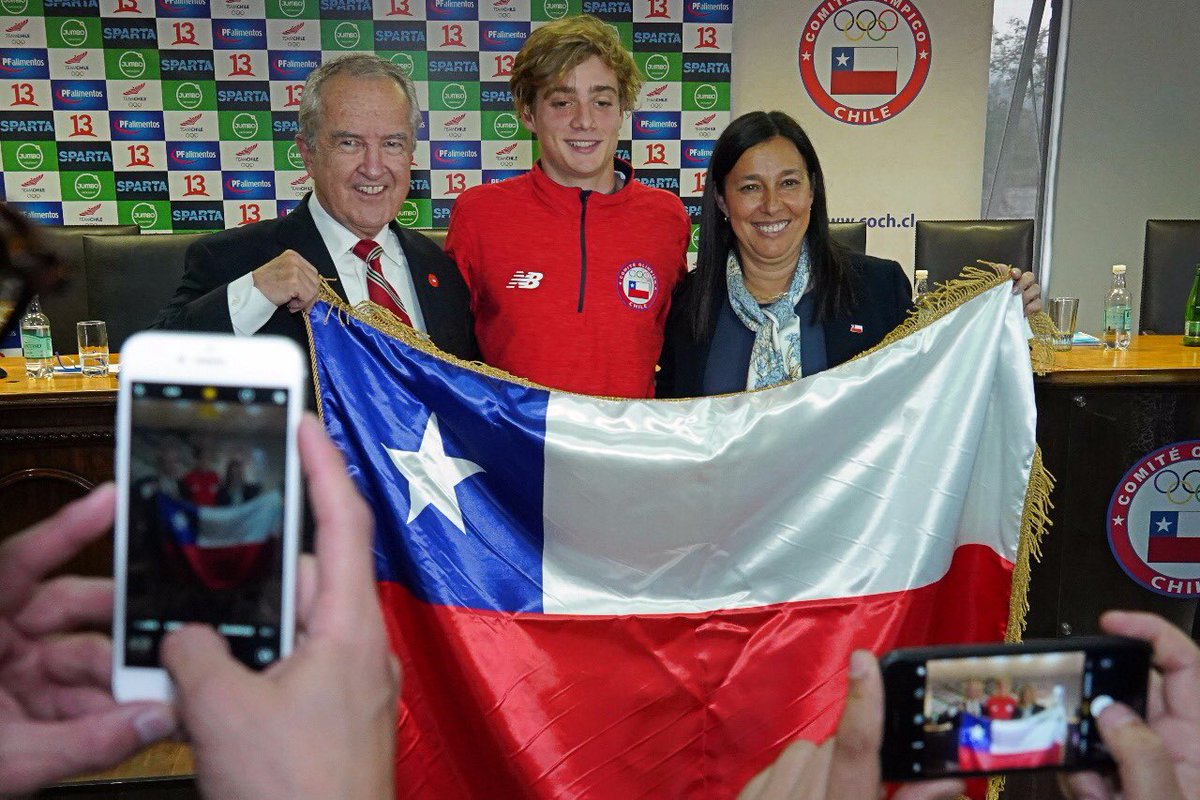 Martín Vidaurre será el abanderado de Chile en los Juegos Olímpicos de la Juventud
