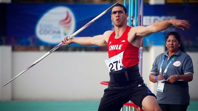 Francisco Muse dio un nuevo oro a Chile tras ganar en jabalina en el Sudamericano sub 23