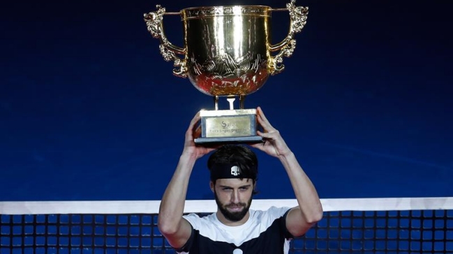 Nikoloz Basilashvili dio la sorpresa y venció a Juan Martín del Potro en la final de Beijing