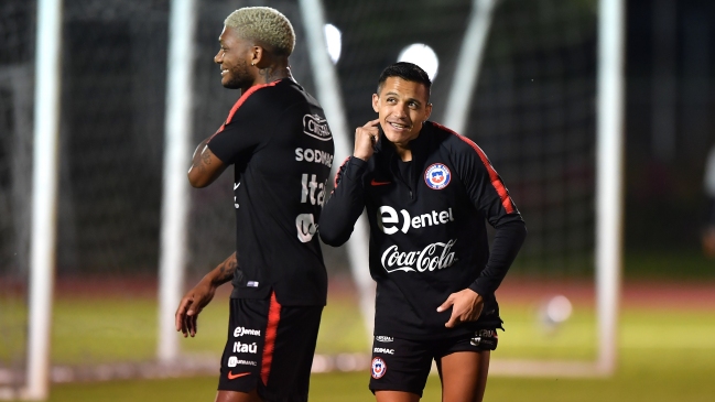 Alexis Sánchez tuvo su primer entrenamiento con la Roja pensando en el amistoso con México