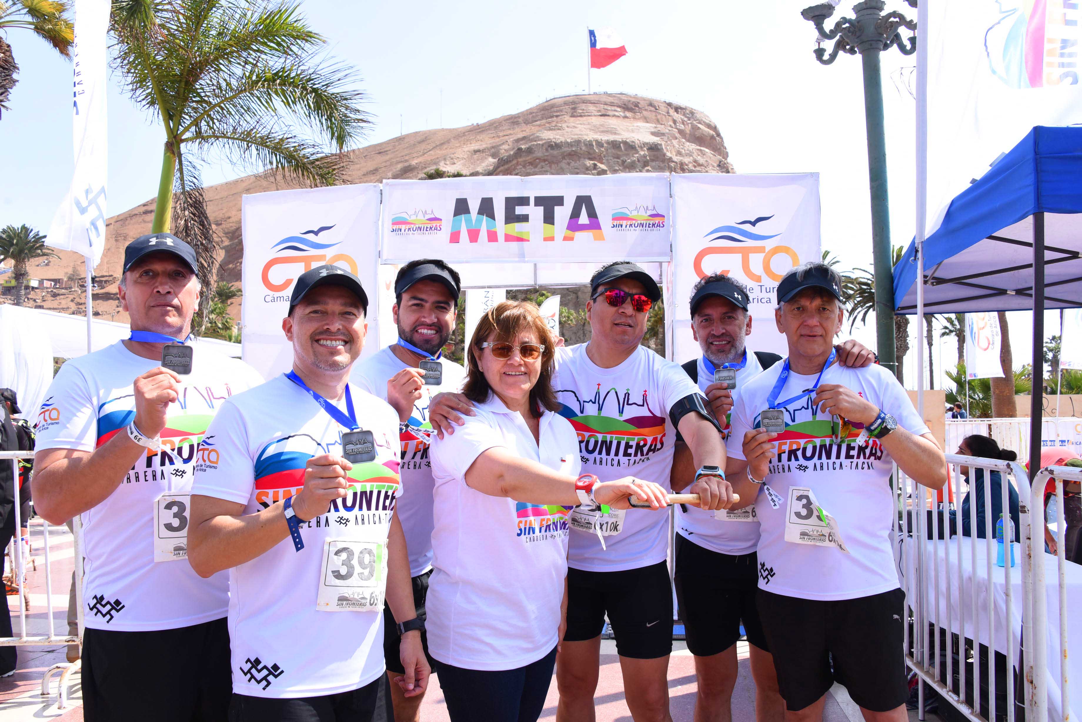 Arica: Equipo del Gobierno Regional se lució en Maratón Sin Frontera