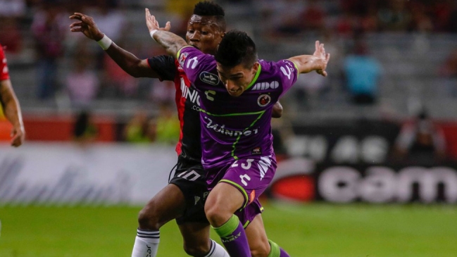 Bryan Carrasco anotó en derrota de Veracruz ante Atlas por la liga mexicana