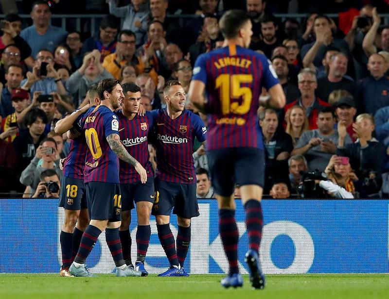 Barcelona recuperó el primer lugar de la tabla con el costo de perder por lesión a Messi