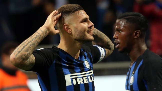 El postrero gol de Mauro Icardi que le dio el triunfo a Inter sobre AC Milan en el clásico
