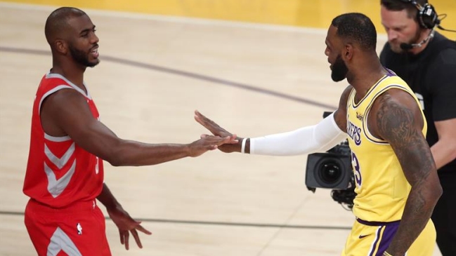 NBA impuso sanciones a involucrados en pelea entre Los Angeles Lakers y Houston Rockets