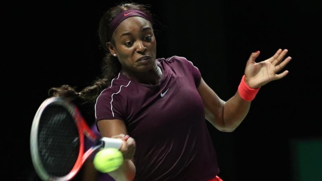 Sloane Stephens accedió a la final del WTA Finals tras superar a Karolina Pliskova