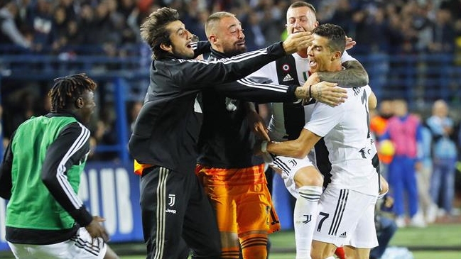 Los dos goles de Cristiano Ronaldo en la victoria de Juventus sobre Empoli