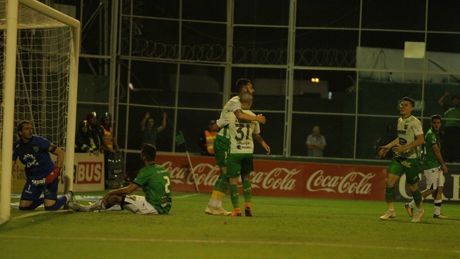 Marcelo Larrondo volvió al gol y le dio el triunfo al equipo de Beccacece en los descuentos