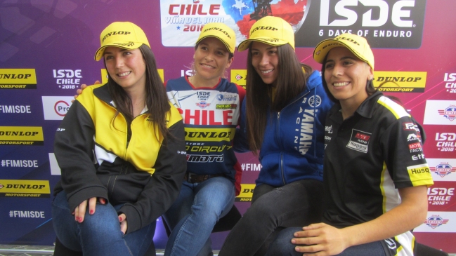 Chile tendrá por tercera vez en la historia una selección femenina en los Six Days Enduro 2018