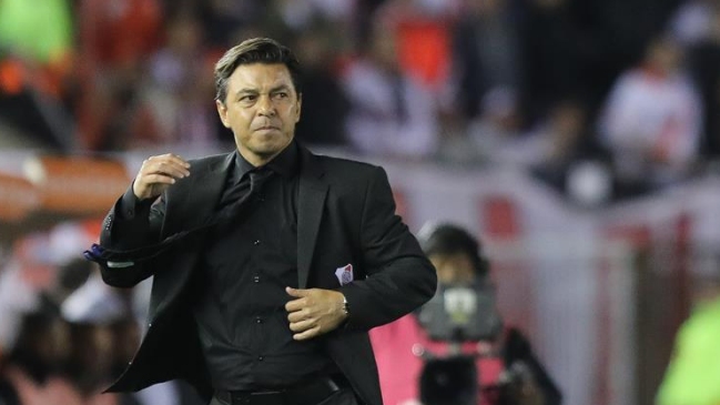 Gallardo reconoció que entró al camarín de River pese al castigo